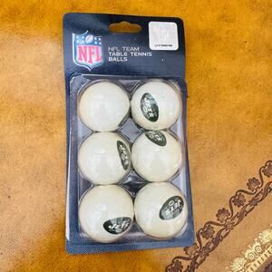 NFL New York Jets Ping Pong Table Tennis Balls Set of 6 NEW